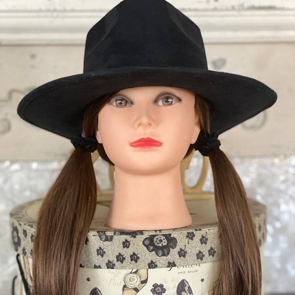 Rancher Hat Black Suede